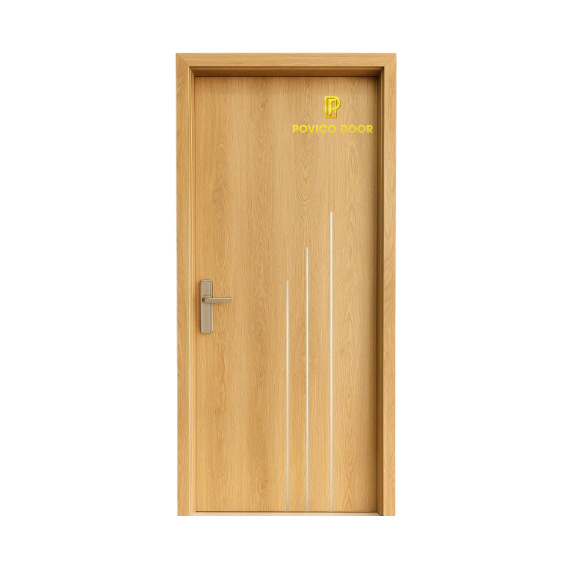 Cửa phẳng phủ film 3 sọc theo yêu cầu PVC-003